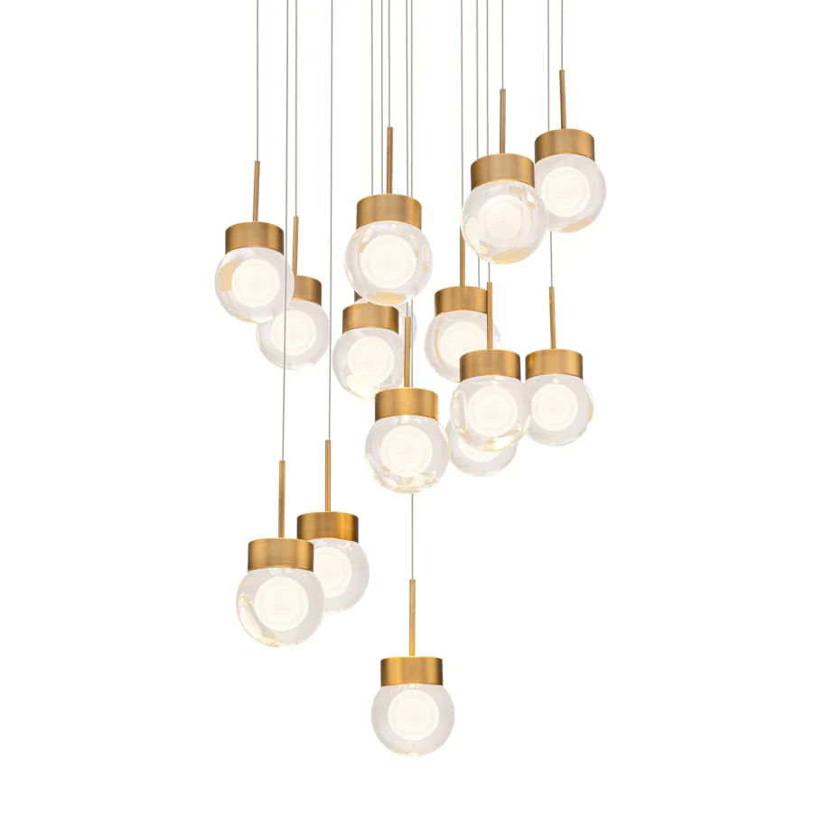 Modern Forms Double Bubble 15 Light 23" Wide LED Suspension Multi Light Pendant - Image 1