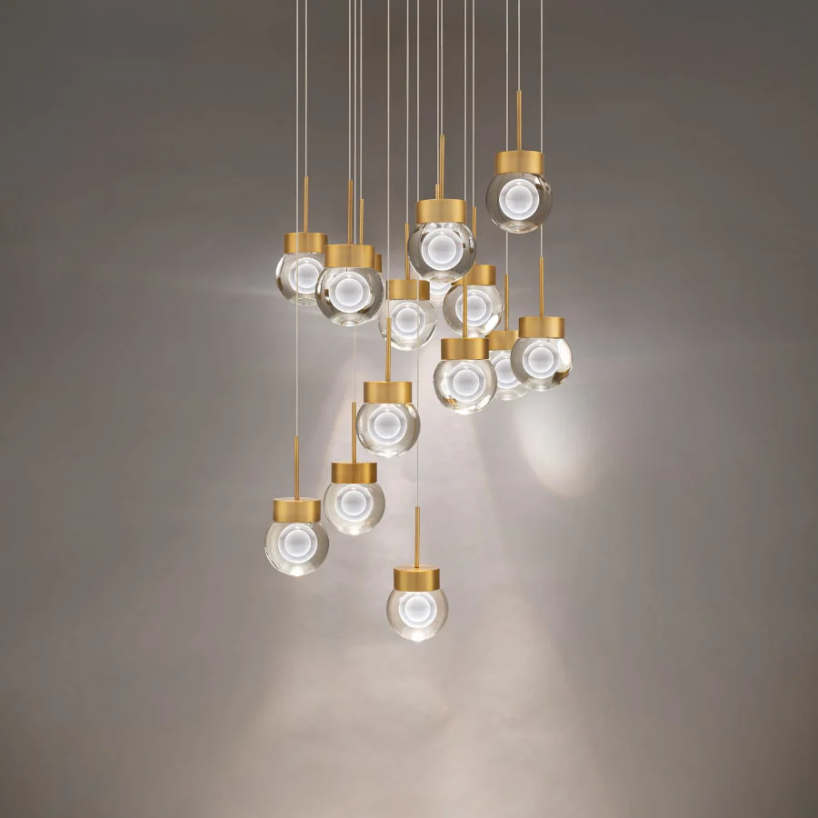 Modern Forms Double Bubble 15 Light 23" Wide LED Suspension Multi Light Pendant - Image 2