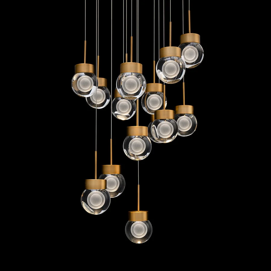 Modern Forms Double Bubble 15 Light 23" Wide LED Suspension Multi Light Pendant - Image 3