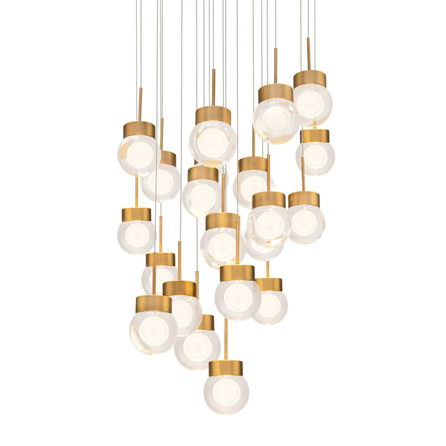 Modern Forms Double Bubble 21 Light 26" Wide LED Suspension Multi Light Pendant - Image 1