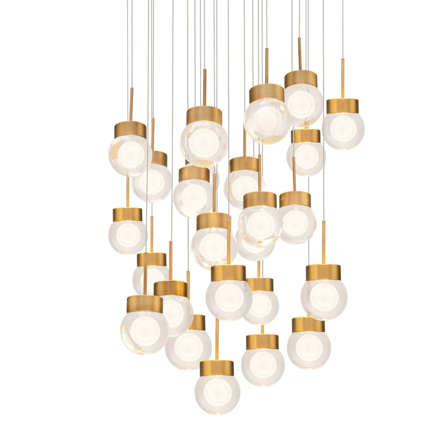 Modern Forms Double Bubble 25 Light 28" Wide LED Suspension Multi Light Pendant - Image 1