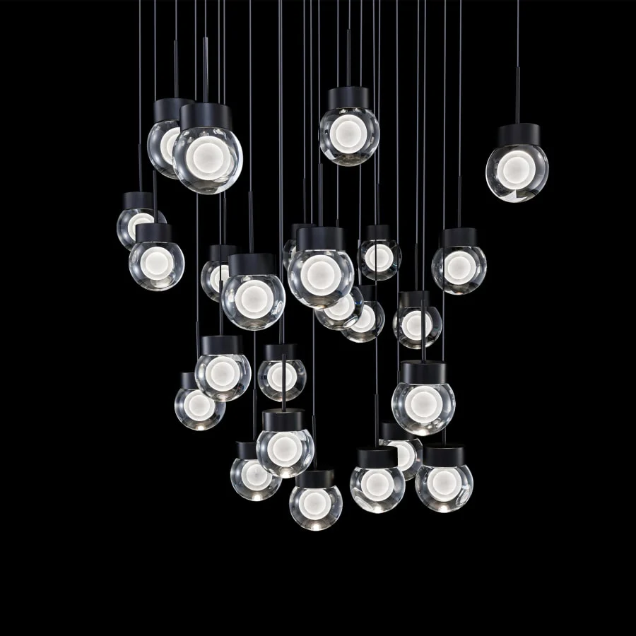 Modern Forms Double Bubble 25 Light 28" Wide LED Suspension Multi Light Pendant - Image 2