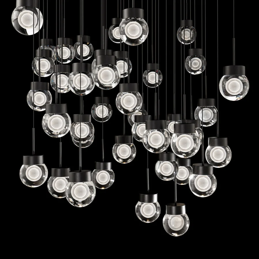Modern Forms Double Bubble 41 Light 28" Wide LED Suspension Multi Light Pendant - Image 2