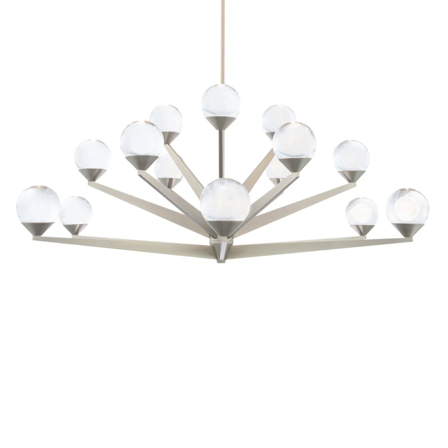 Modern Forms Double Bubble 15 Light 42" Wide LED Globe Chandelier - Image 1