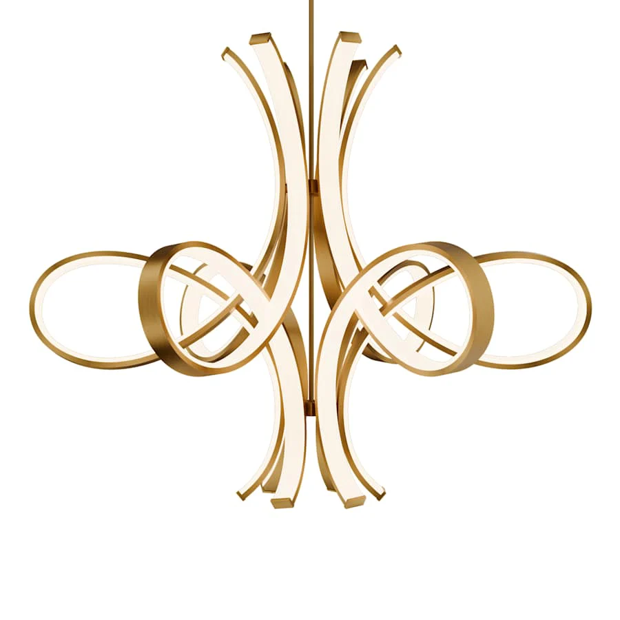 Modern Forms Fleur De Lis 56" Wide LED Abstract Chandelier - Image 1