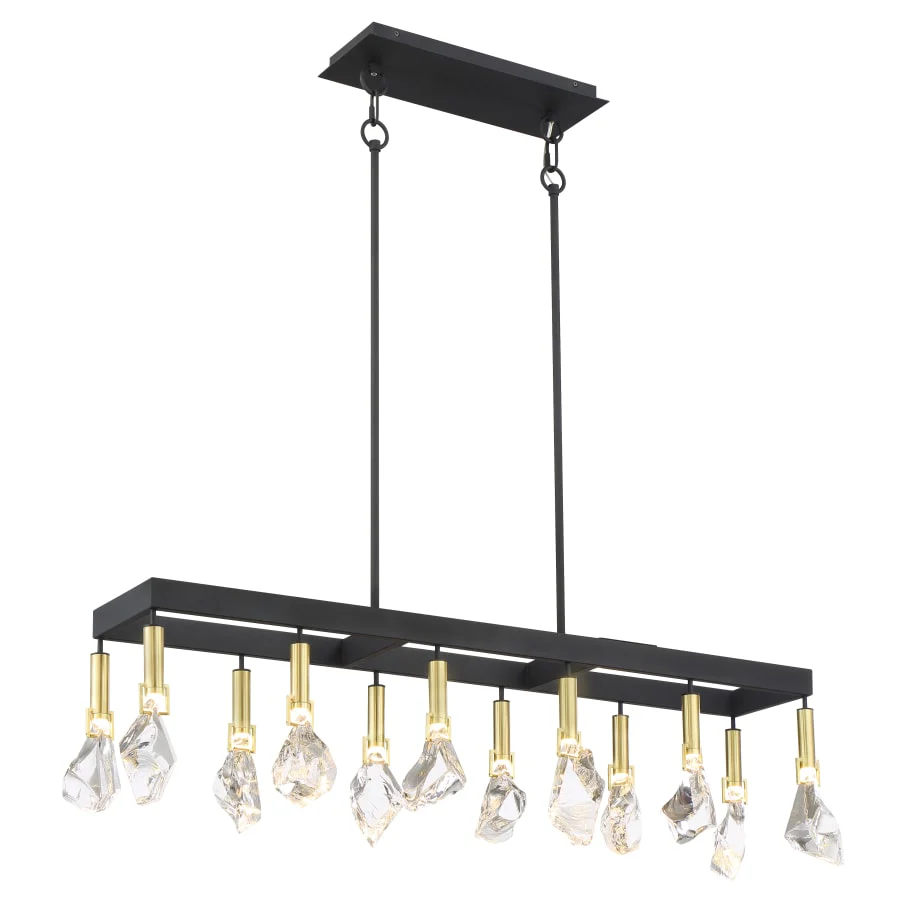 Metropolitan Rare Elements 12 Light 44" Wide LED Linear Chandelier - Image 2