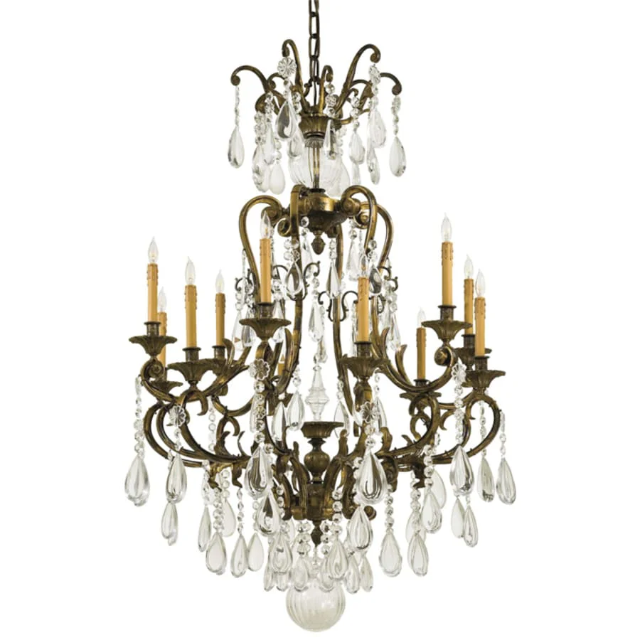 Metropolitan 12 Light 38.25" Width 1 Tier Candle Style Crystal Chandelier from the Vintage / Crystal Collection - Image 1