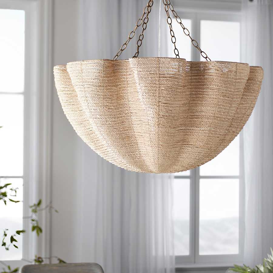 Palecek Isla 3 Light 37" Wide Chandelier - Image 2