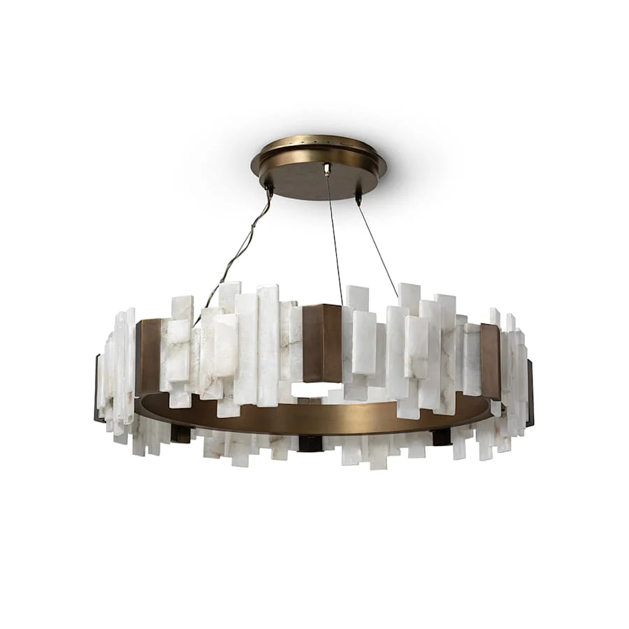 Palecek Montrose 38" Wide Ring Chandelier - Image 1