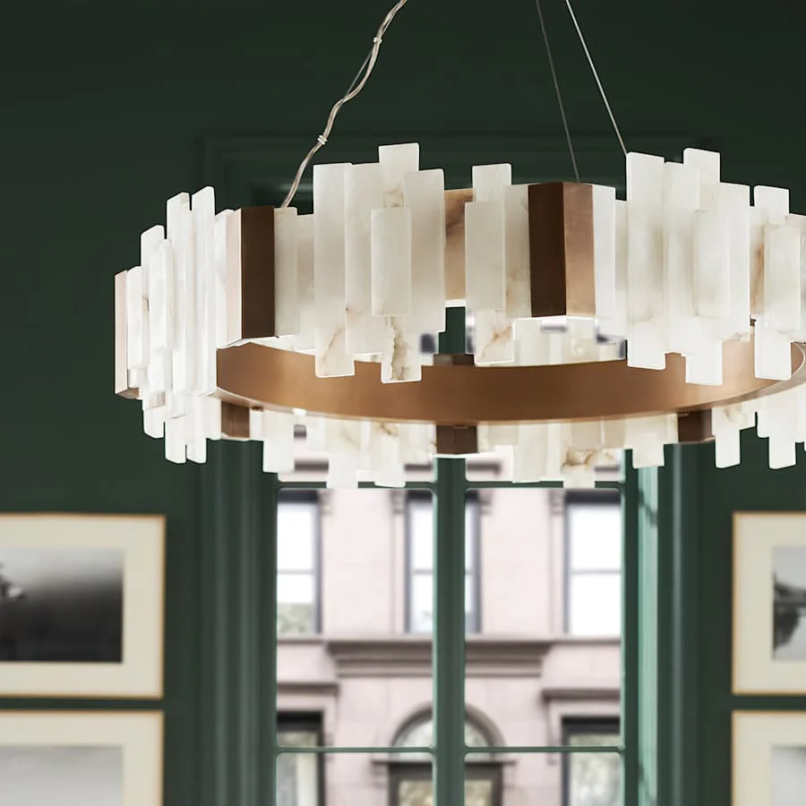 Palecek Montrose 38" Wide Ring Chandelier - Image 3