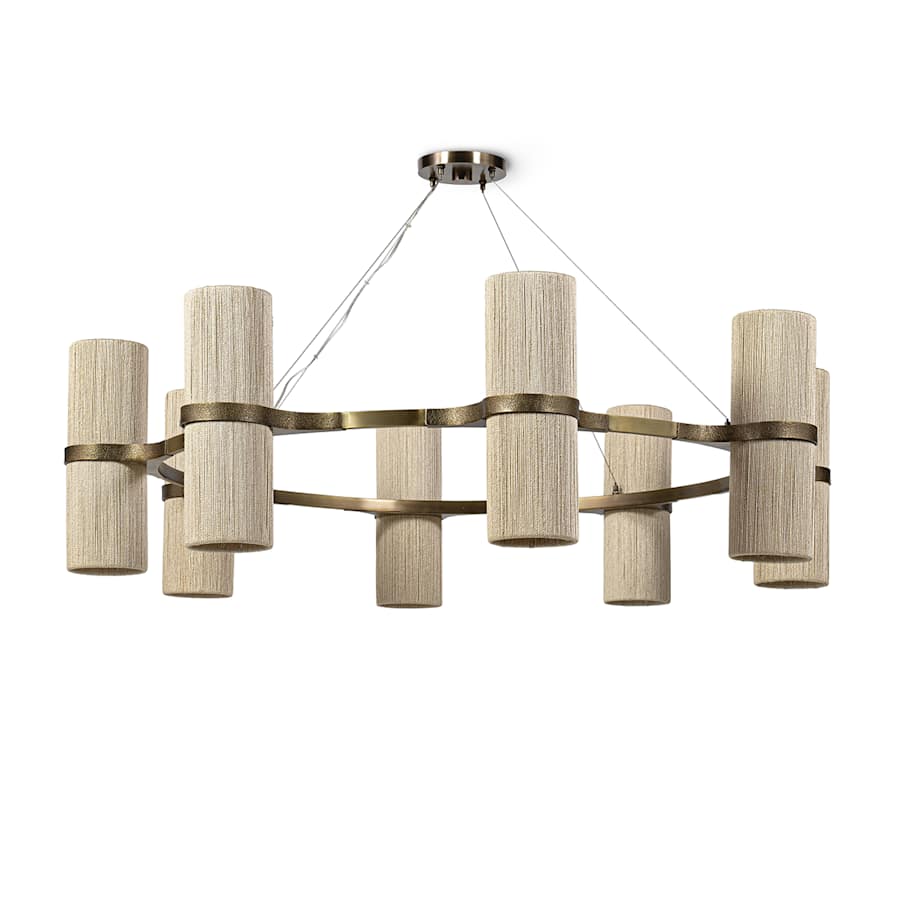 Palecek Sinclair 16 Light 51" Wide Ring Chandelier - Image 1