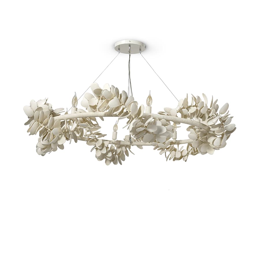 Palecek Roma 6 Light 57" Wide Ring Chandelier - Image 1