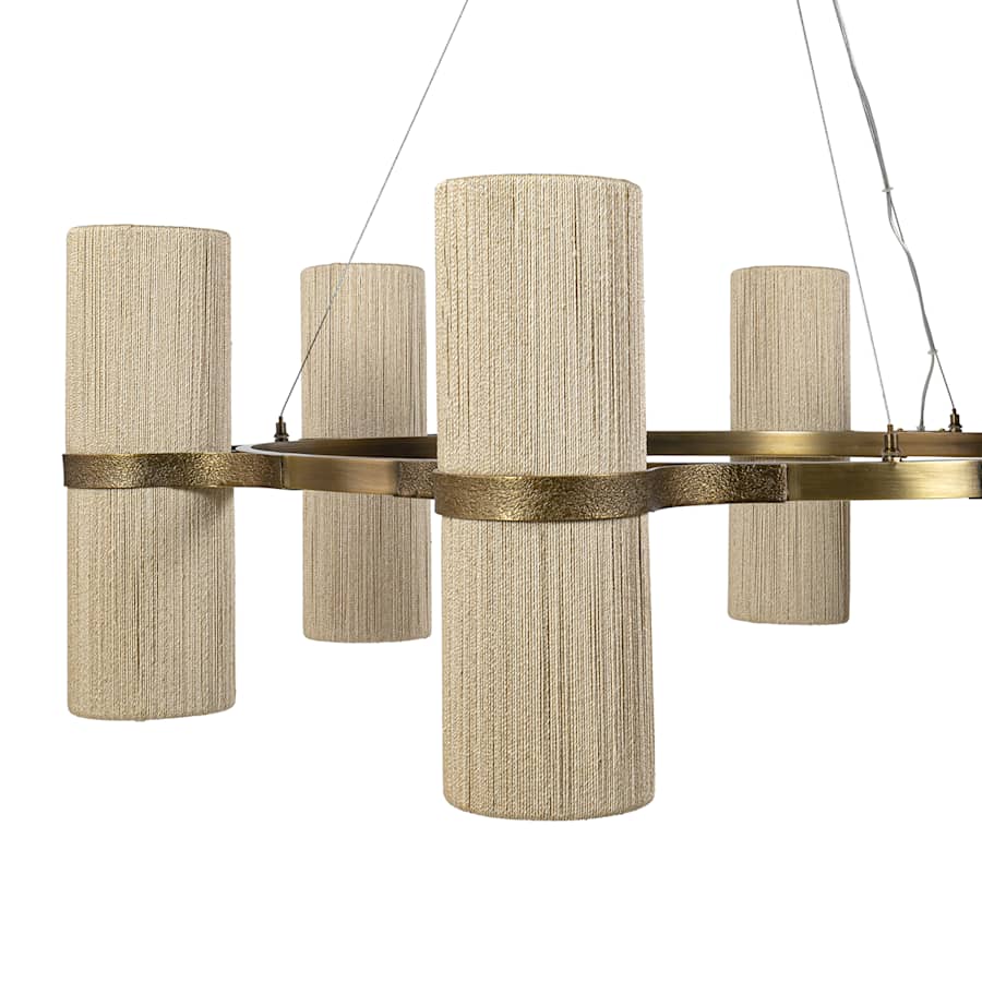 Palecek Sinclair 12 Light 42" Wide Ring Chandelier - Image 2