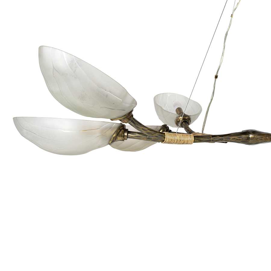 Palecek Terrence 8 Light 50" Wide Linear Chandelier - Image 2