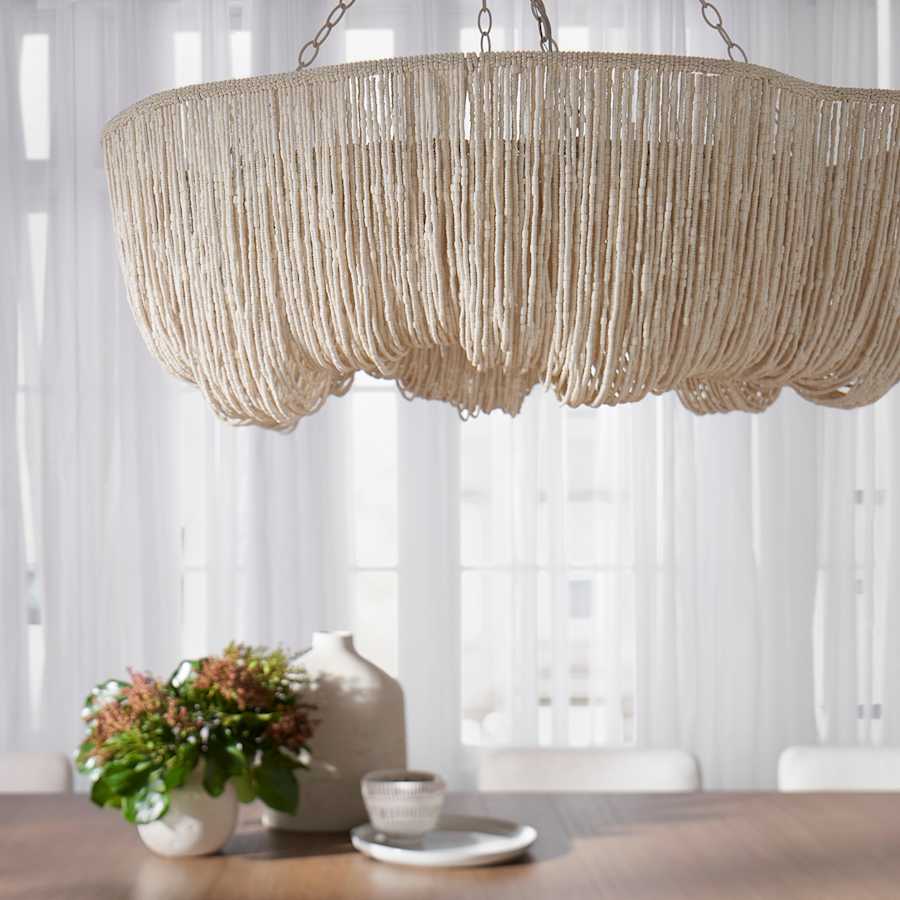 Palecek Lola 6 Light 46" Wide Ring Chandelier - Image 2