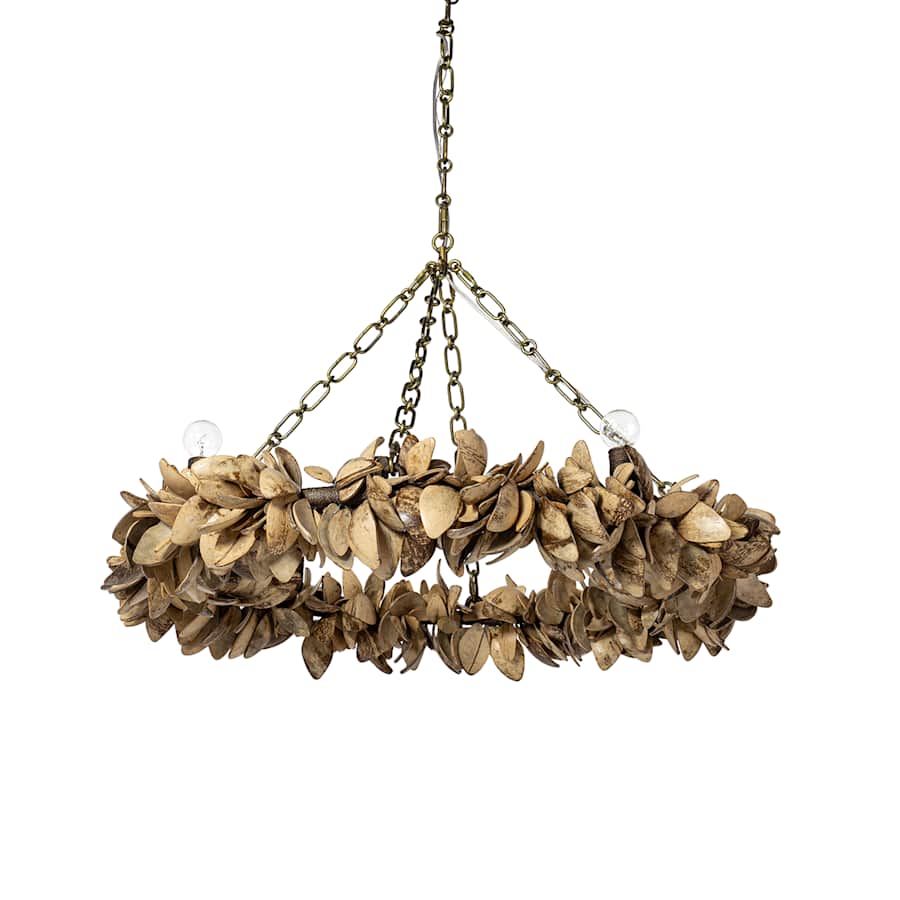 Palecek Siena 4 Light 36" Wide Ring Chandelier - Image 1