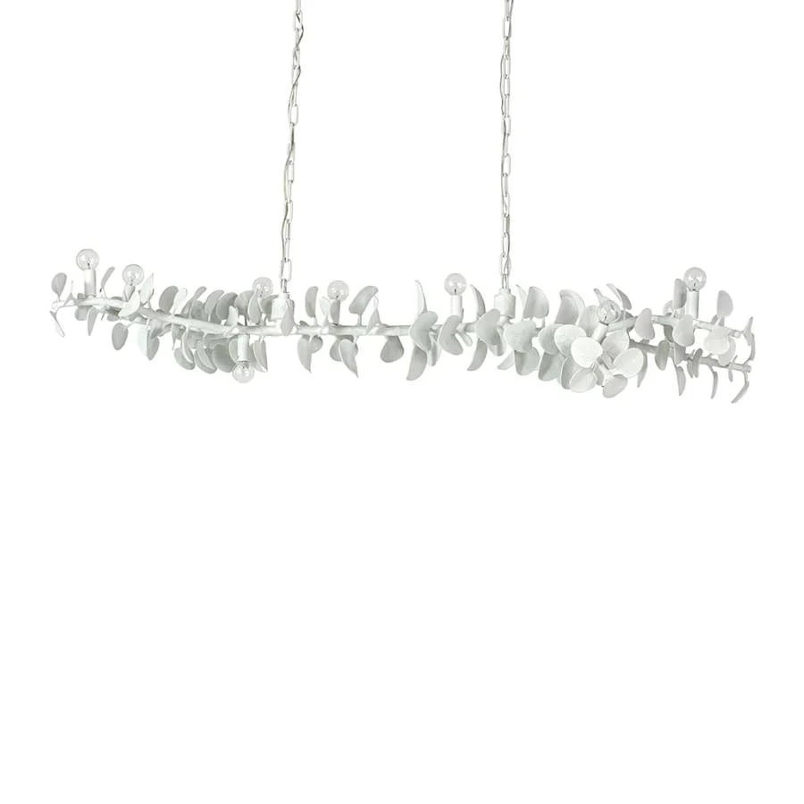 Palecek Eucalyptus 10 Light 61" Wide Linear Chandelier - Image 1