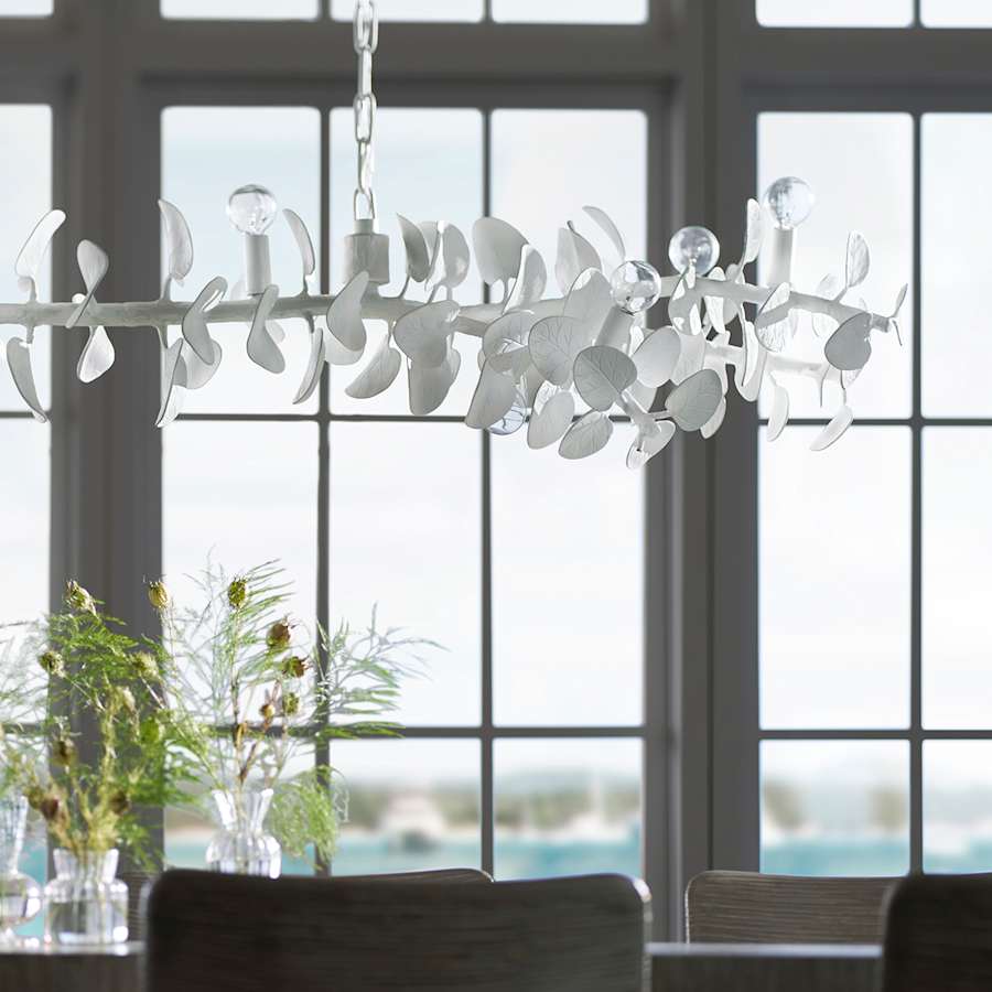 Palecek Eucalyptus 10 Light 61" Wide Linear Chandelier - Image 2