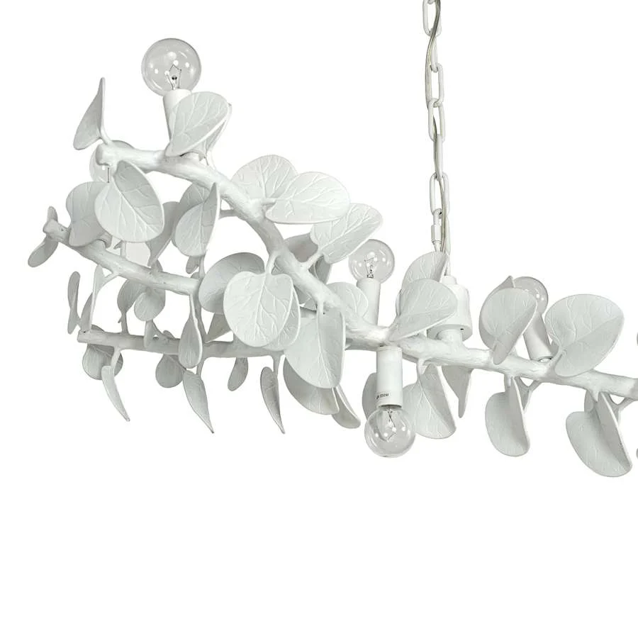 Palecek Eucalyptus 10 Light 61" Wide Linear Chandelier - Image 3