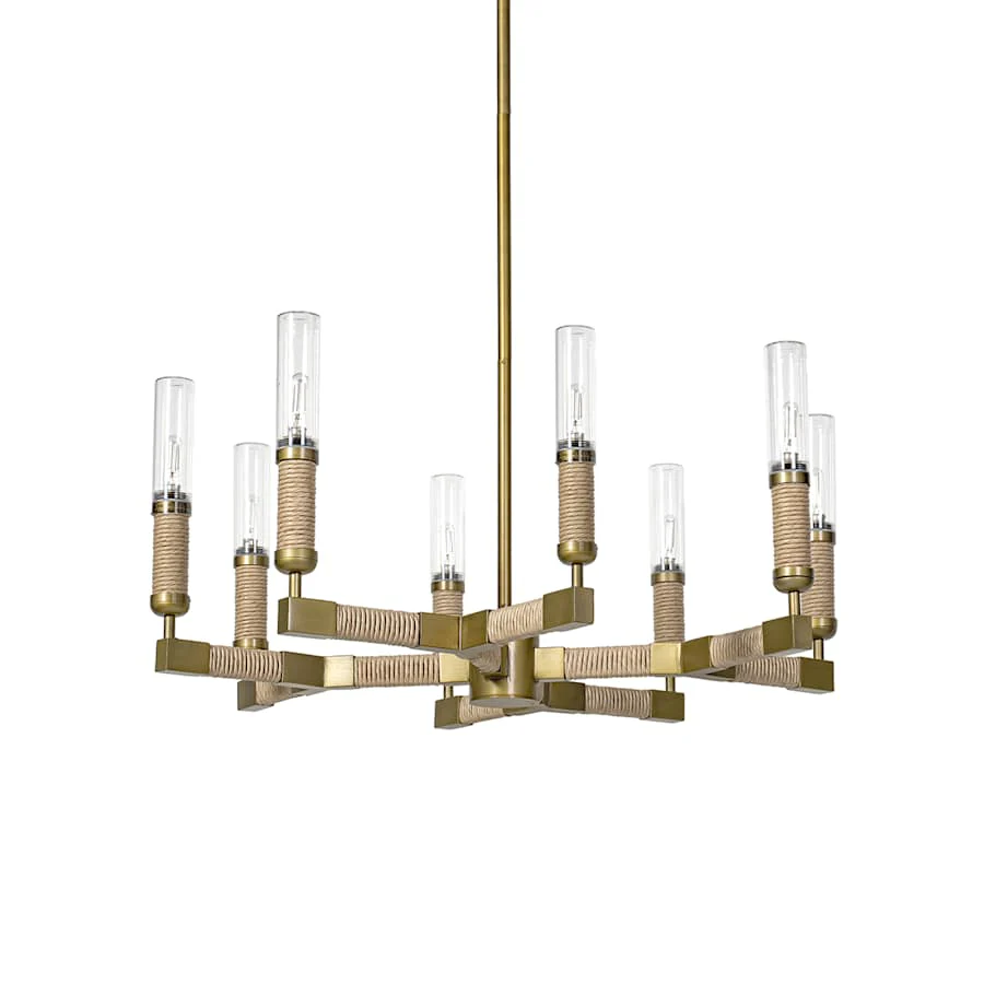 Palecek Carolina 8 Light 32" Wide Outdoor Chandelier - Image 1