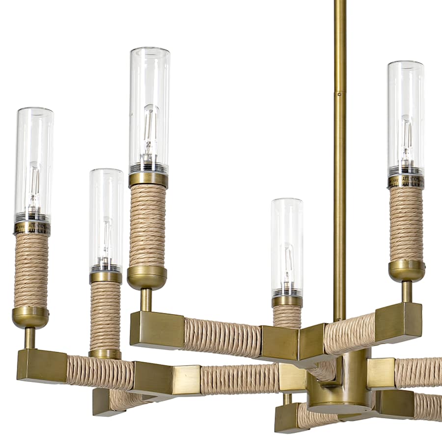 Palecek Carolina 8 Light 32" Wide Outdoor Chandelier - Image 2