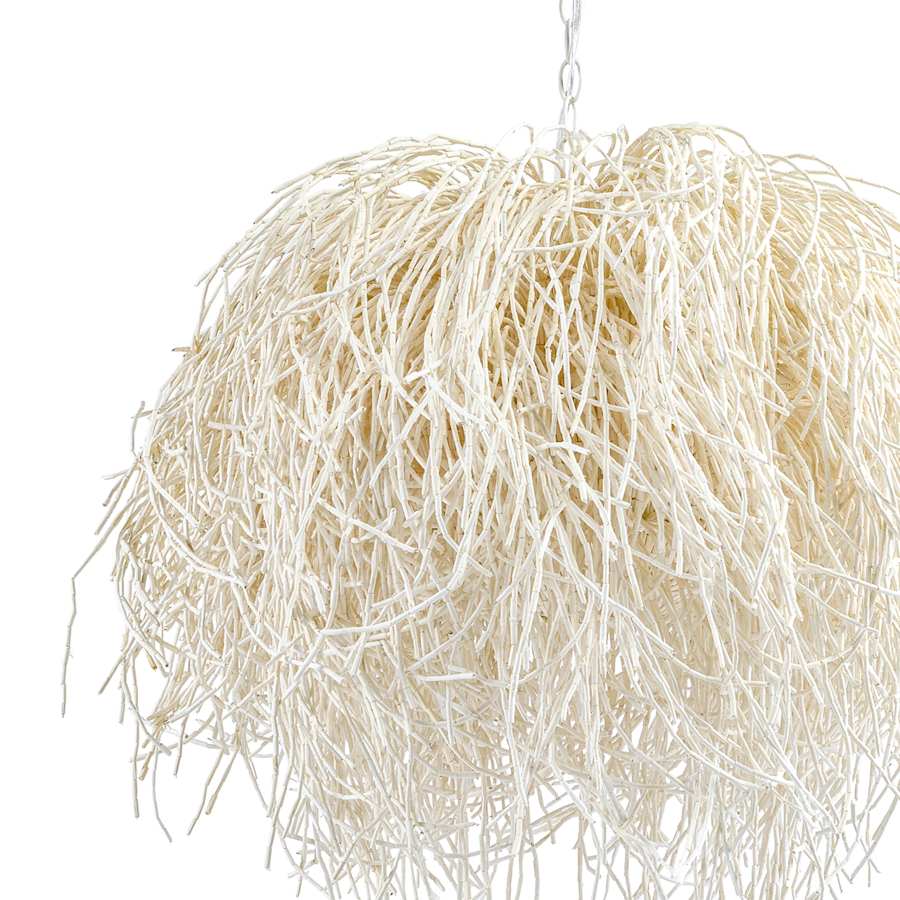 Palecek Windblown 3 Light 29" Wide Beaded Chandelier - Image 3
