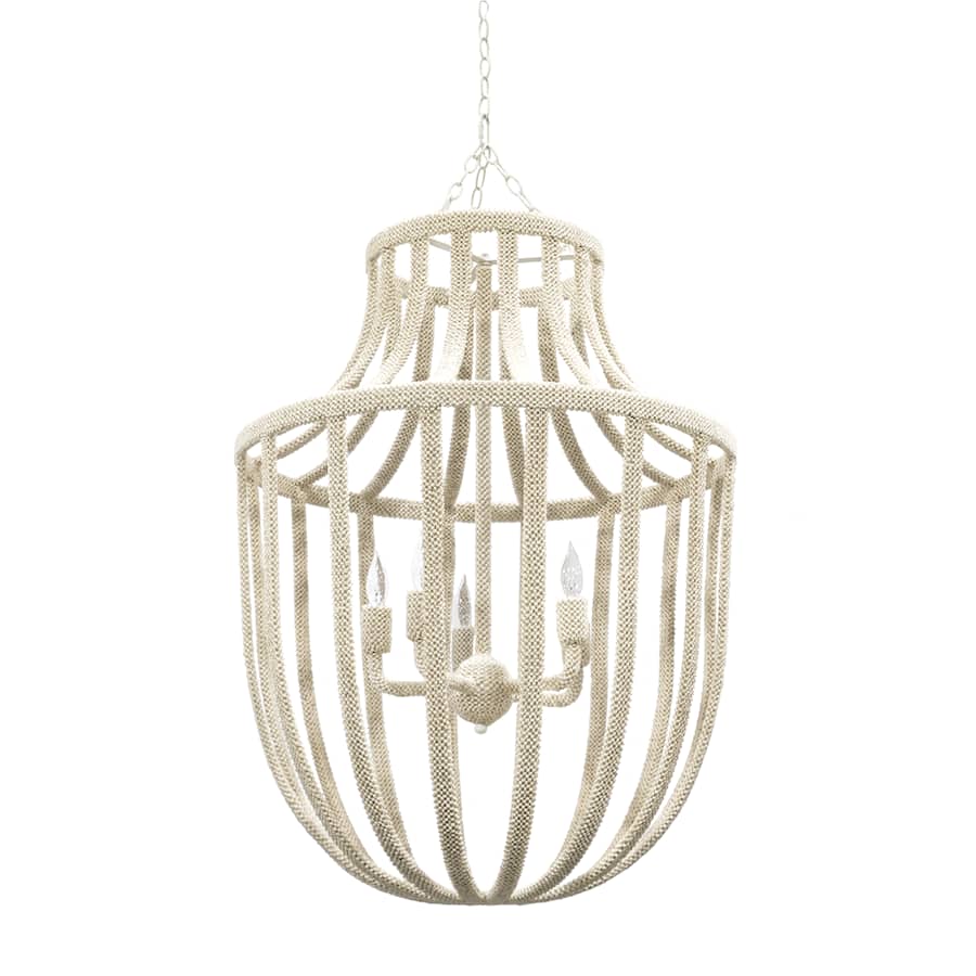 Palecek Paloma 5 Light 28" Wide Beaded Empire Chandelier - Image 1