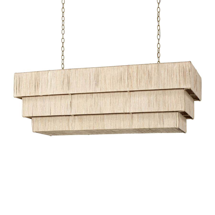 Palecek Everly 3 Light 48" Wide Linear Chandelier - Image 1