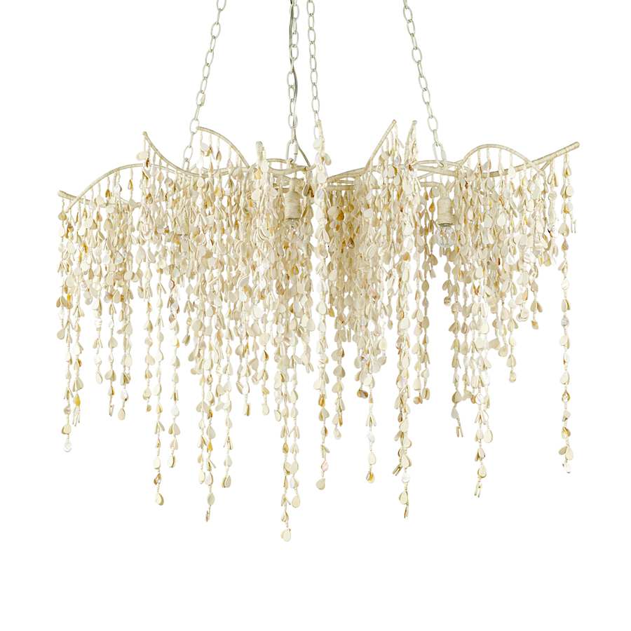 Palecek Calabria 4 Light 48" Wide Beaded Chandelier - Image 1
