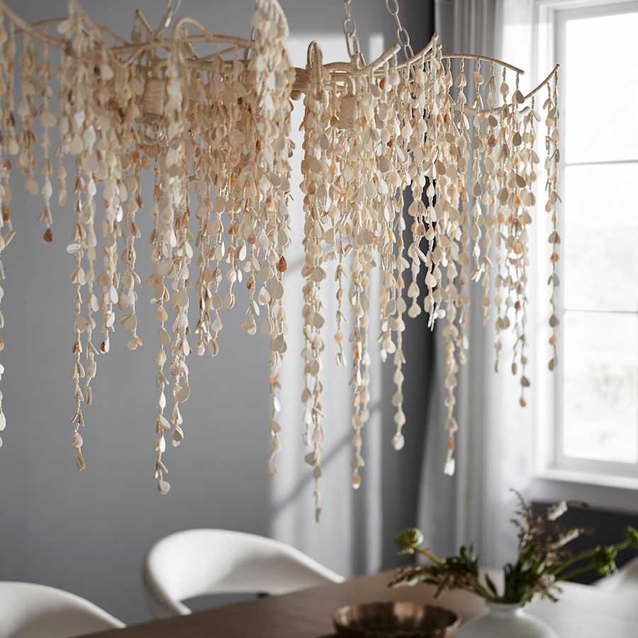 Palecek Calabria 4 Light 48" Wide Beaded Chandelier - Image 3