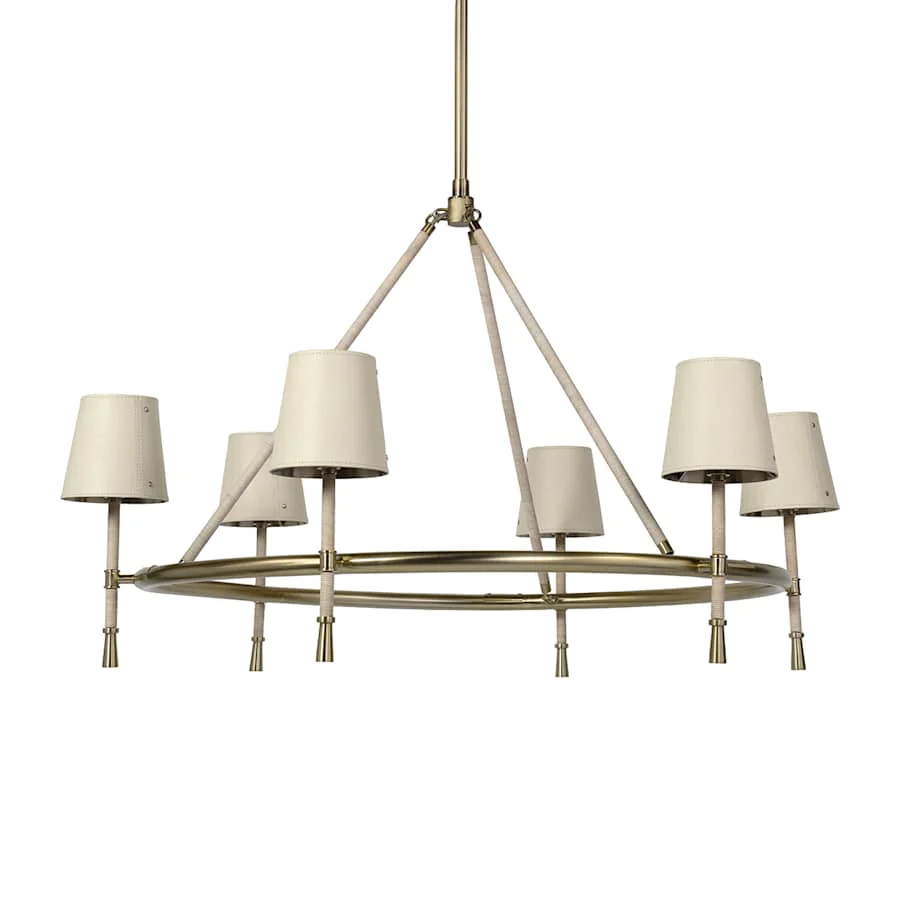 Palecek Hendrick 6 Light 43" Wide Ring Chandelier - Image 1