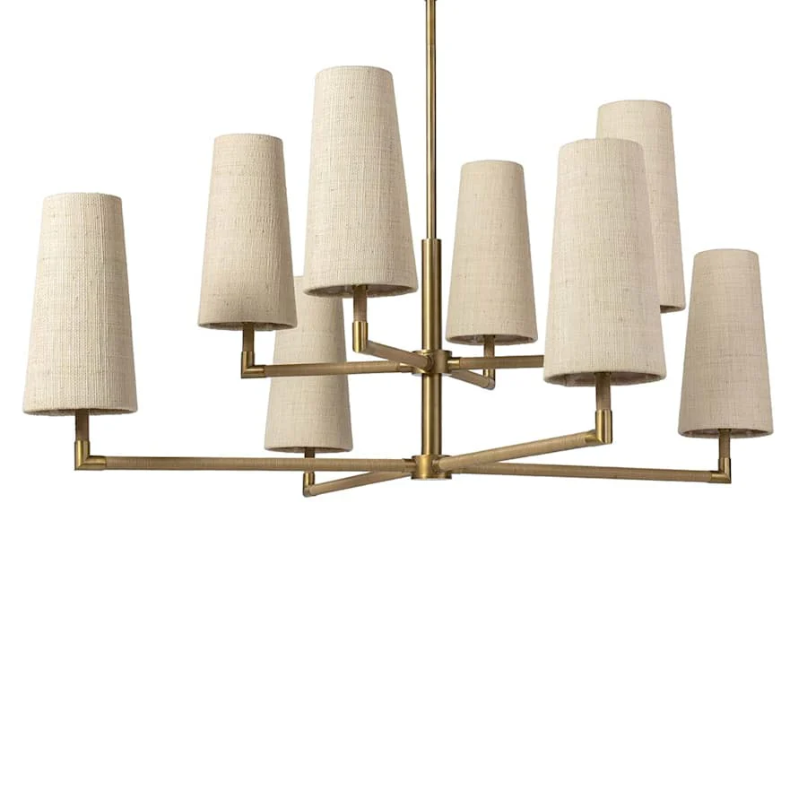 Palecek Irving 8 Light 49" Wide Chandelier - Image 1