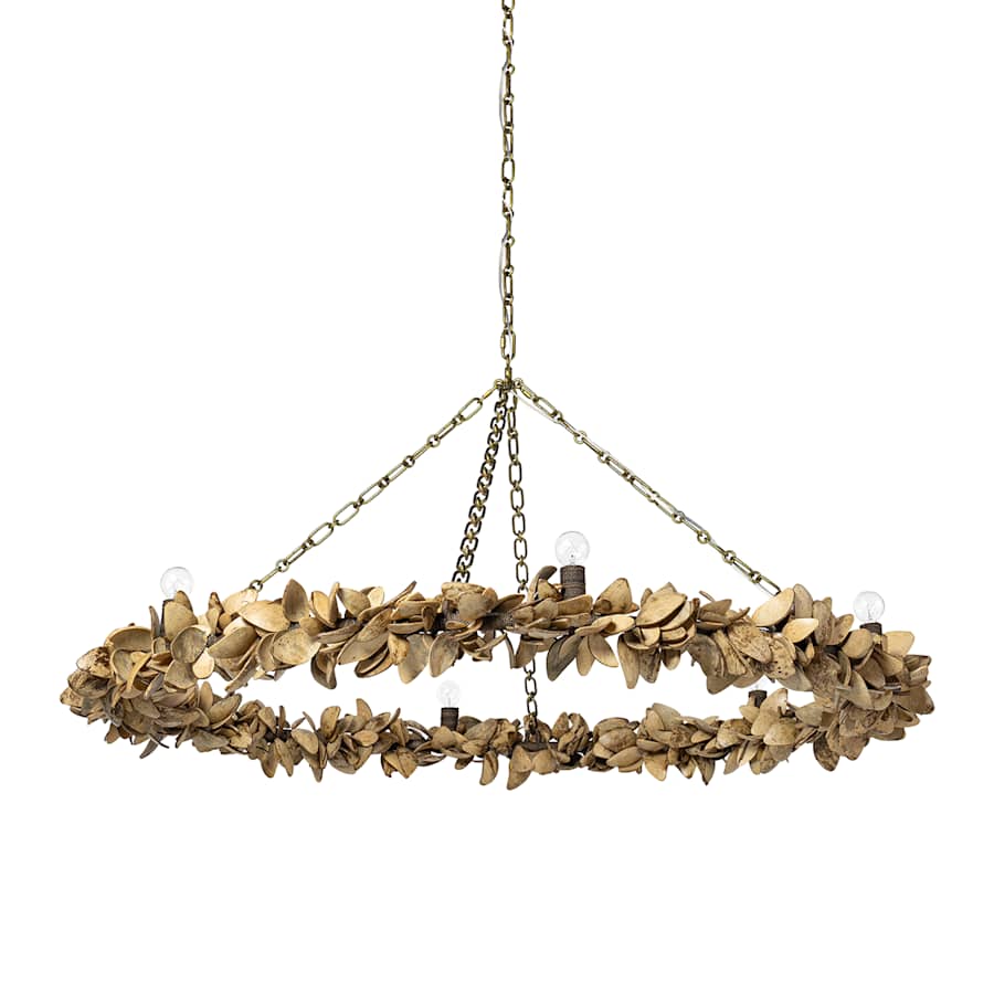 Palecek Siena 4 Light 55" Wide Ring Chandelier - Image 1