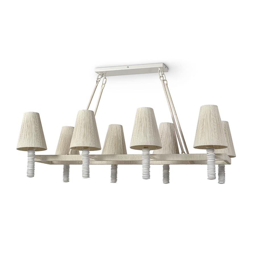 Palecek Lassiter 8 Light 56" Wide Linear Chandelier - Image 1