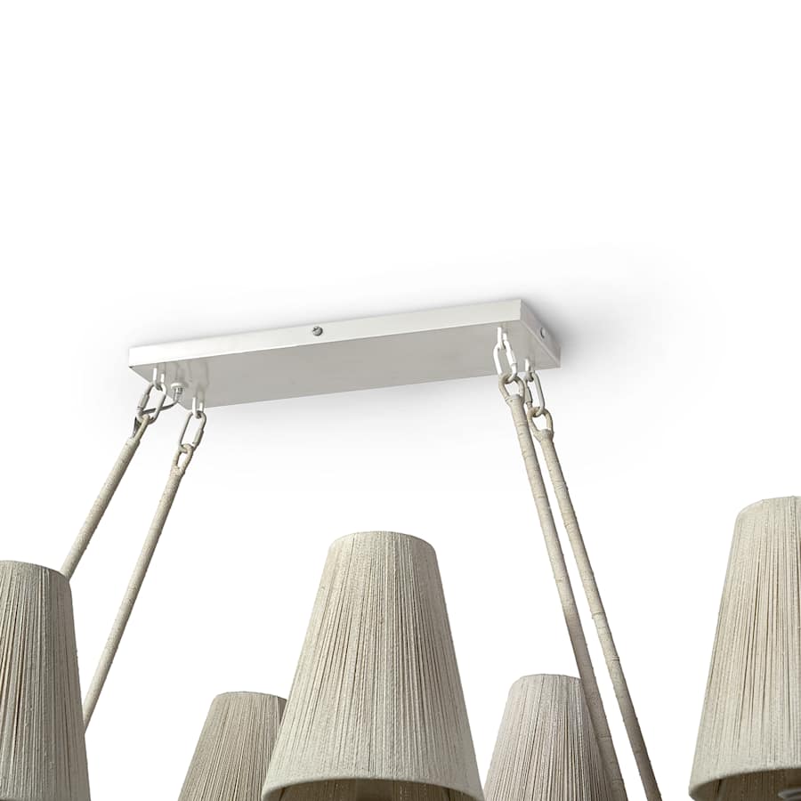 Palecek Lassiter 8 Light 56" Wide Linear Chandelier - Image 2