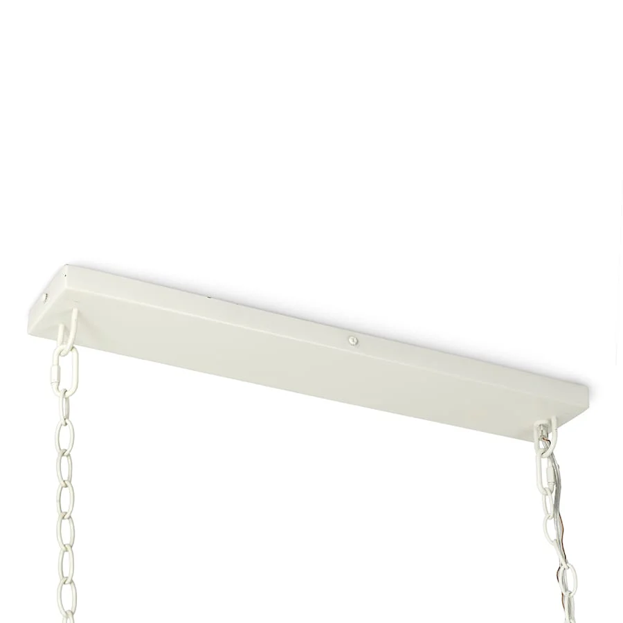 Palecek Raya 3 Light 51" Wide Beaded Linear Chandelier - Image 2