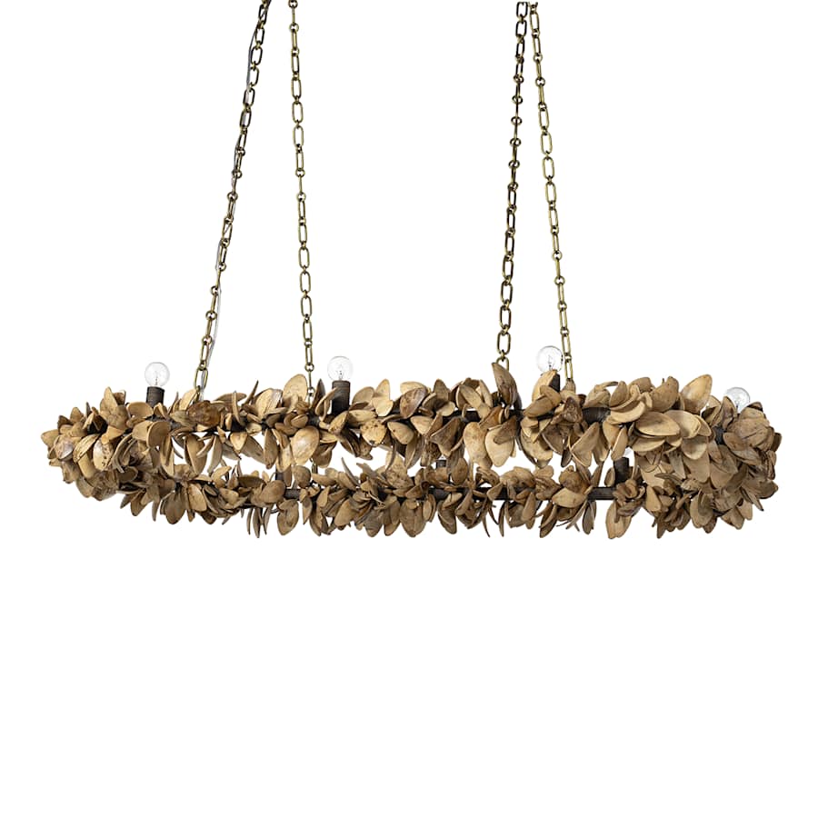 Palecek Siena 8 Light 61" Wide Ring Chandelier - Image 1