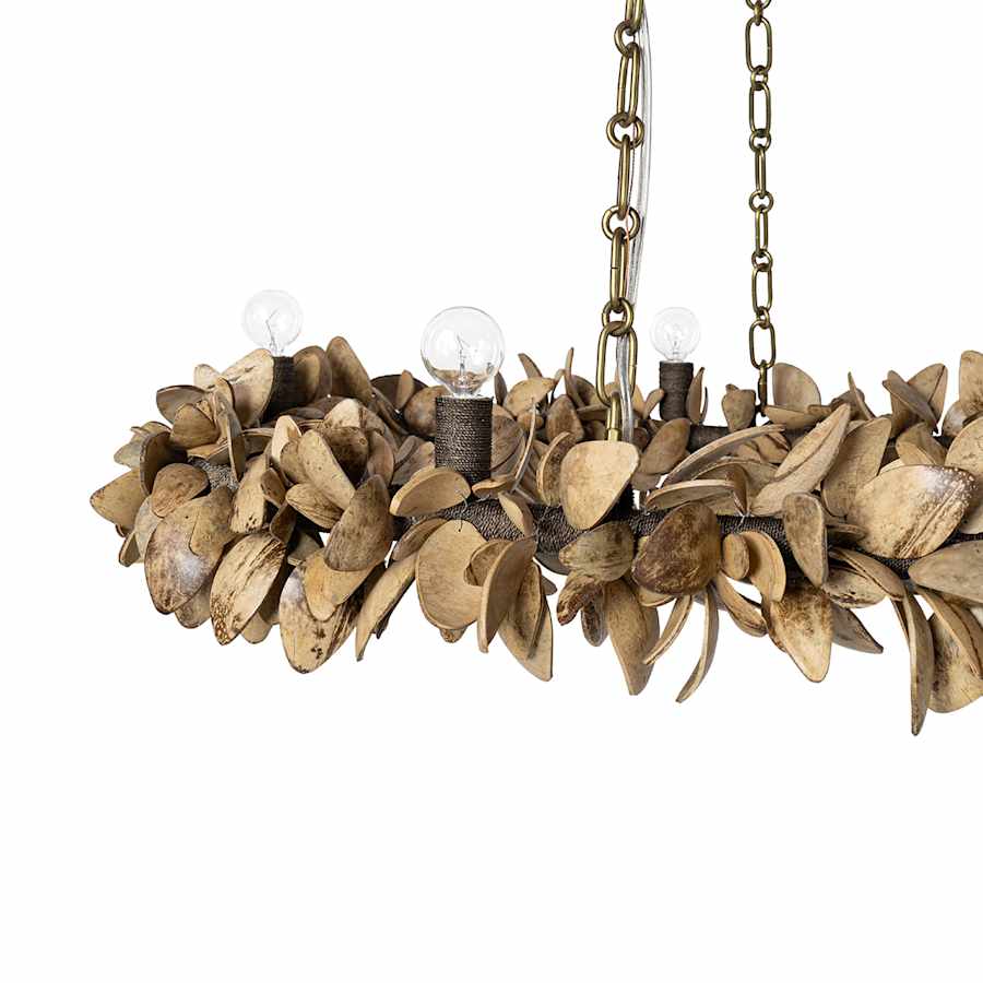 Palecek Siena 8 Light 61" Wide Ring Chandelier - Image 2