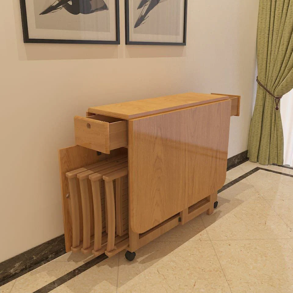 ترابيزة سفرة متحركة - أربع كراسي مع ترابيزة -MNR26 - Image 2