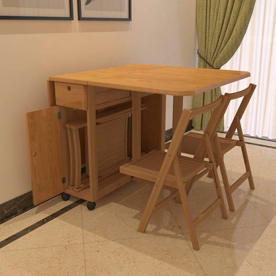 ترابيزة سفرة متحركة - أربع كراسي مع ترابيزة -MNR26 - Image 3