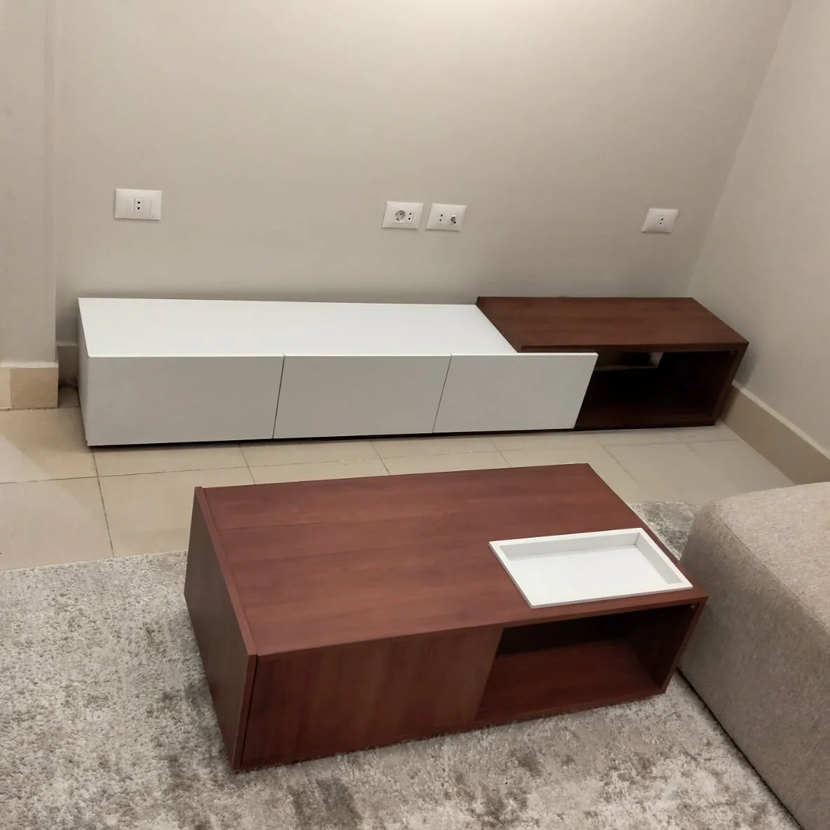 طقم ترابيزة تليفزيون مع ترابيزة قهوة - NAG28 - Image 3