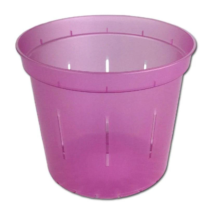 6" Rose Quartz Slotted  Orchid Pot - Image 2