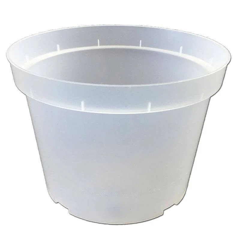 7″ Rigid Clear Orchid Pot