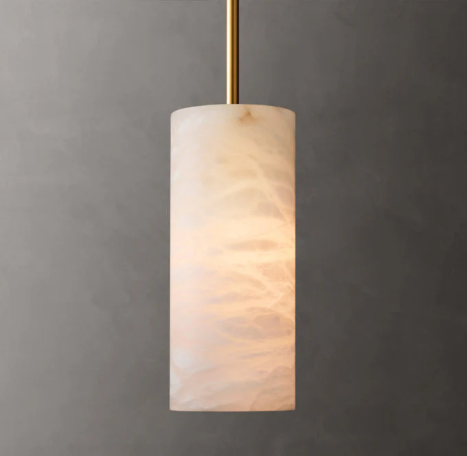 Handcrafted Alabaster Column Pendant Charm - Image 3