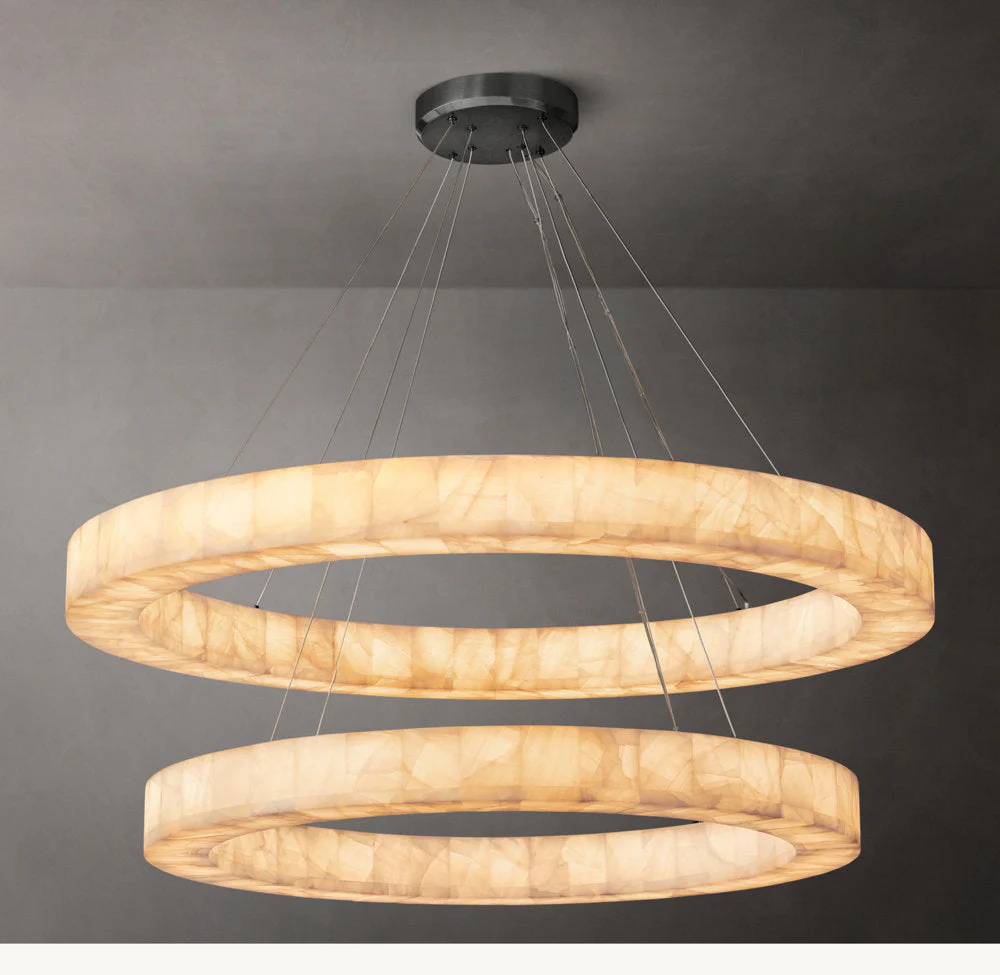 Rivages Glow Dual-Tier Circular Chandelier 60" - Image 3