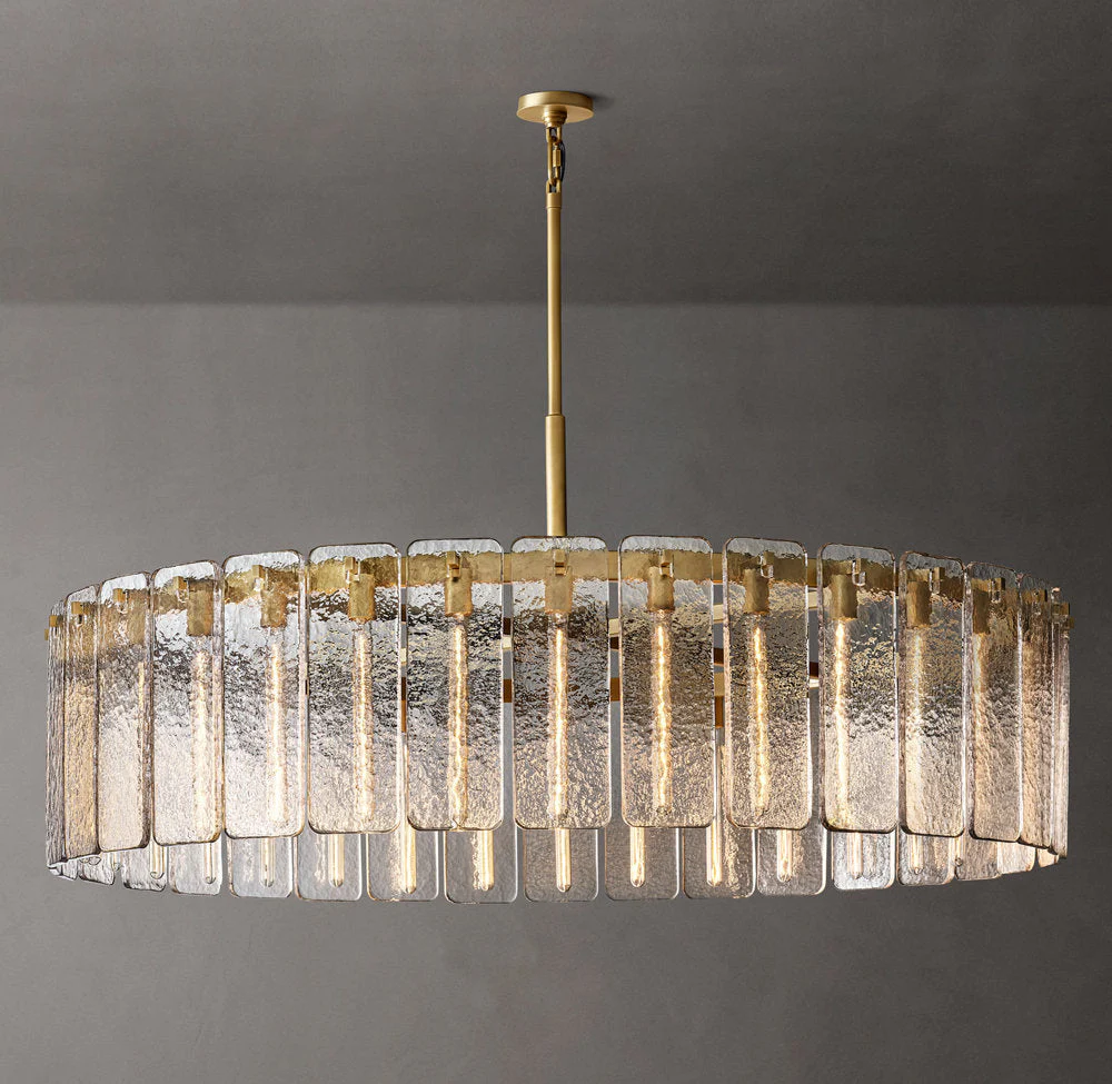 Calamet Round Glass Chandelier 60" - Image 3