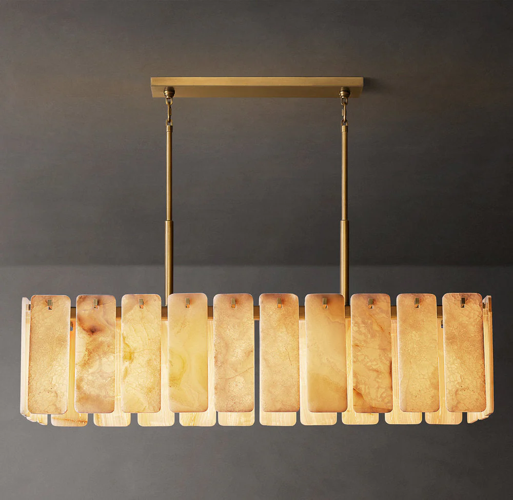 Calametta Black Onyx Rectangular Chandelier 60" - Image 3