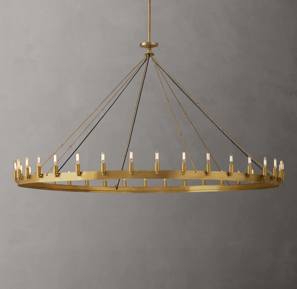 Camino Retro Edison Bulb Round Chandelier 73" - Image 2