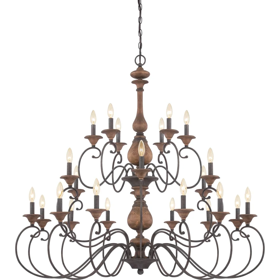 Quoizel Auburn 24 Light 3 Tier Chandelier - Image 1