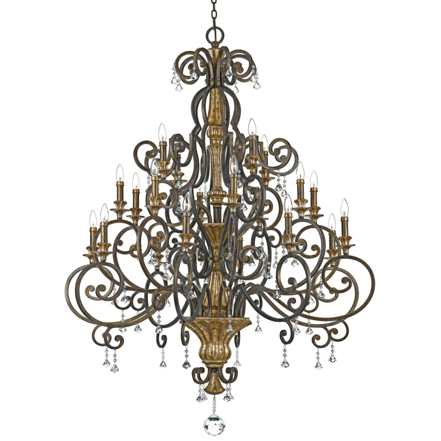 Quoizel Marquette 20 Light 3 Tier 50" Wide Candle Style Chandelier with Crystal Accents - Image 1